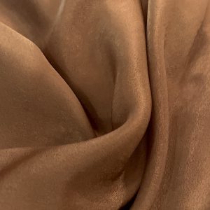 Tejido Satinado aguas tacto sedoso marrón