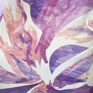 Crep de punto lilac&green