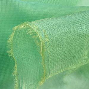 ORGANZA  Seda 100%  4 capas verde